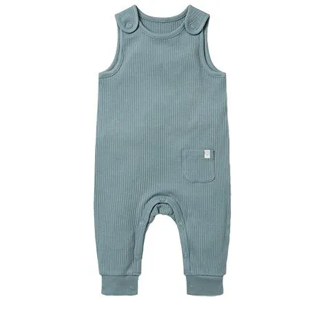 Sky Ribbed Dungarees
