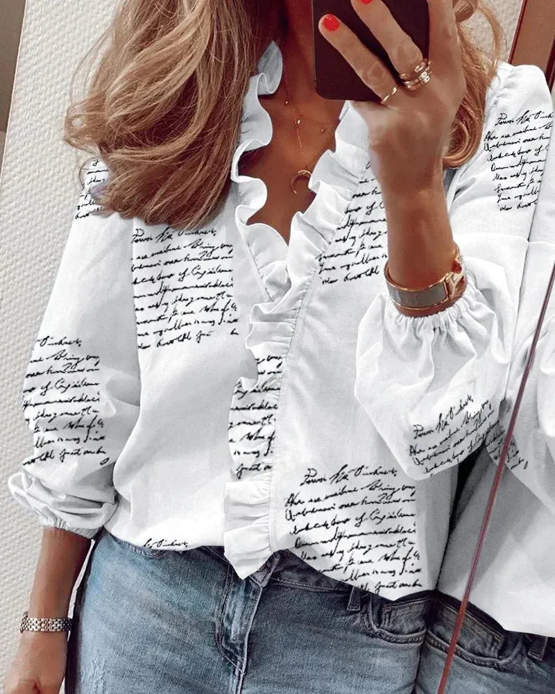 Sophie - Enola™ | Playful Ruffled Feminine Blouse
