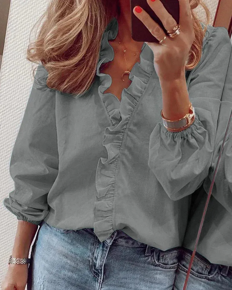 Sophie - Enola™ | Playful Ruffled Feminine Blouse