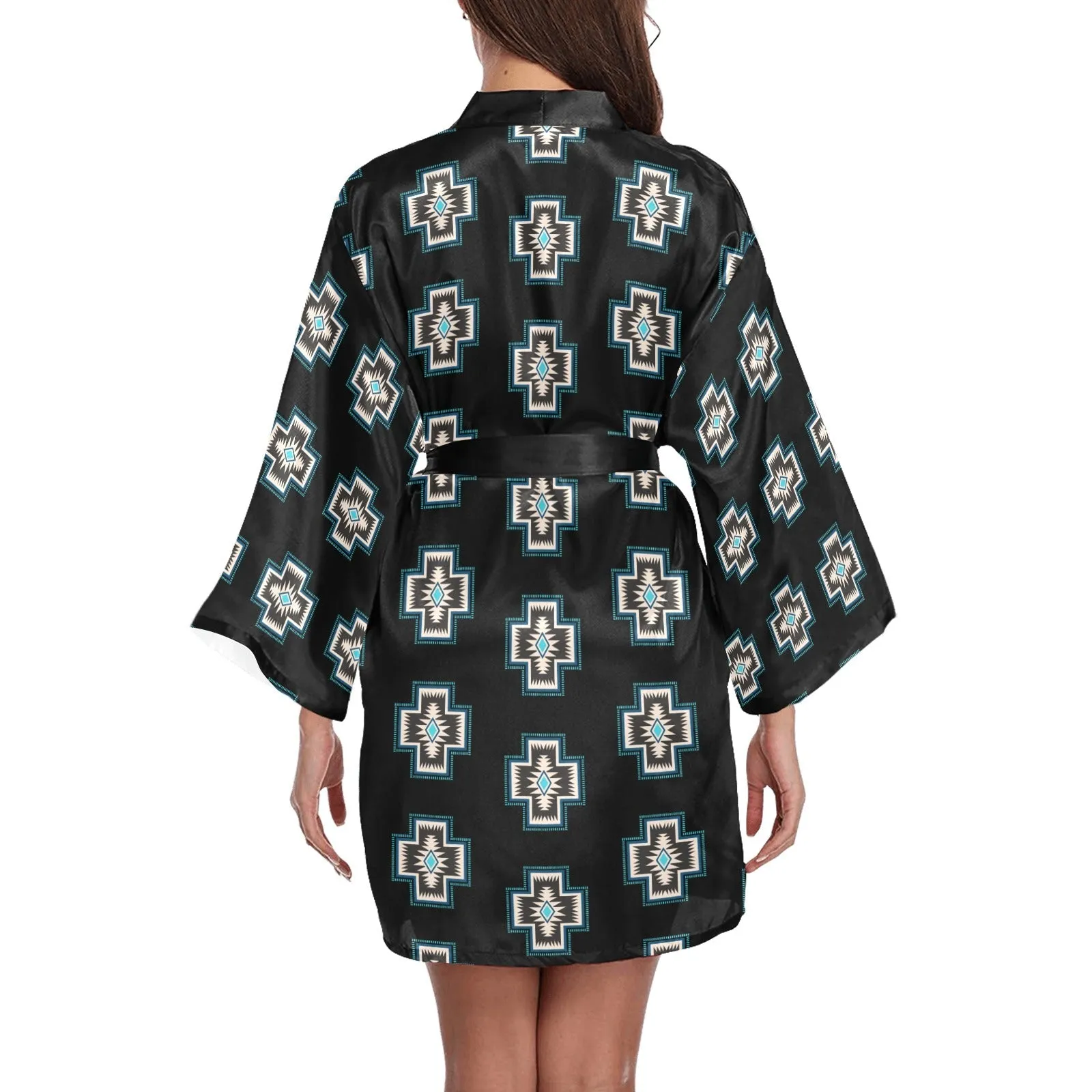 Southwestern Cross Women's Lounge Kimono Robe
