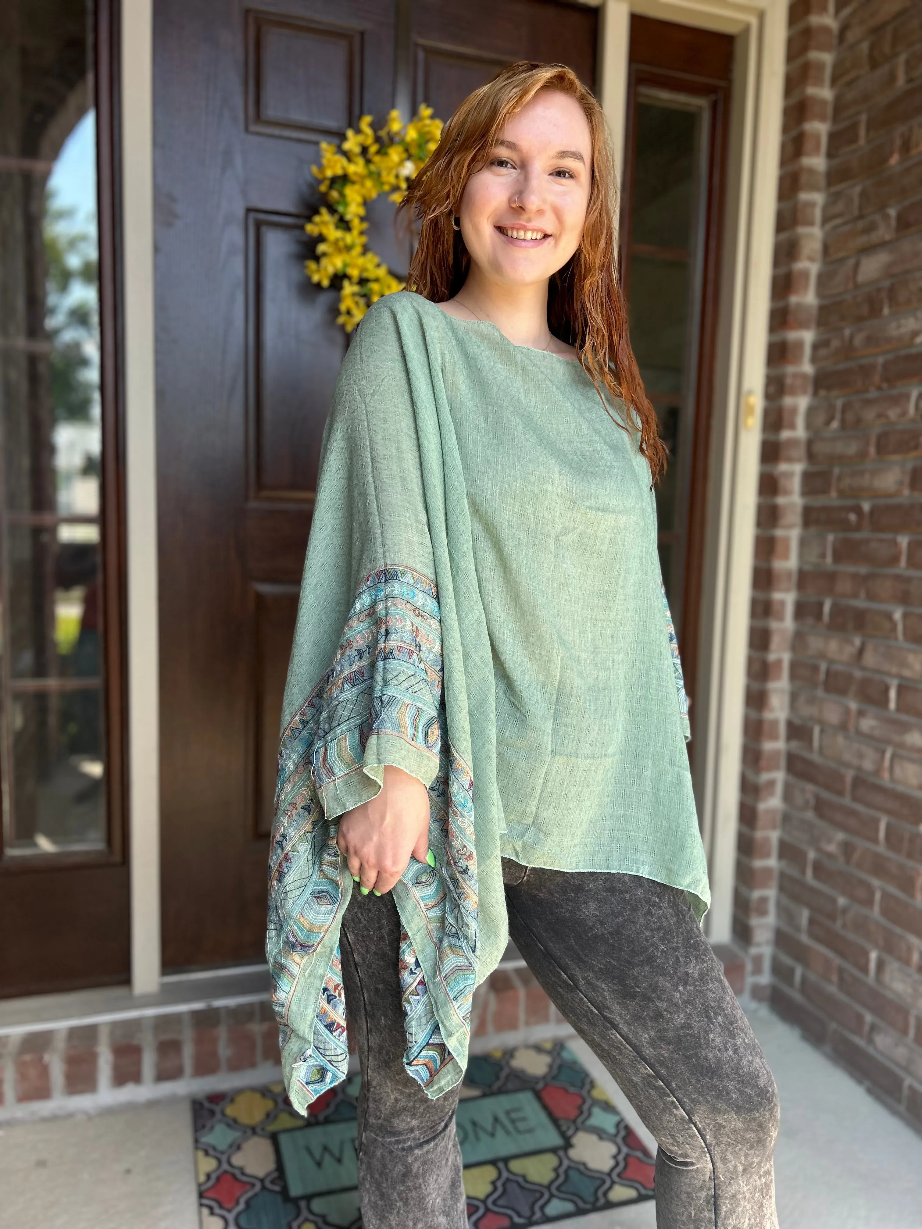 Still Unwritten Embroidered Kimono*