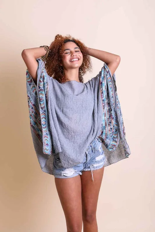 Still Unwritten Embroidered Kimono*