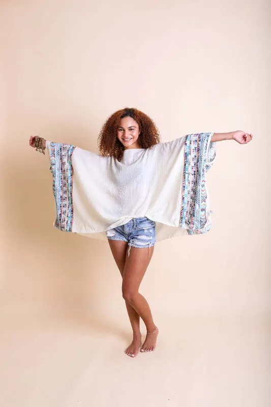 Still Unwritten Embroidered Kimono*