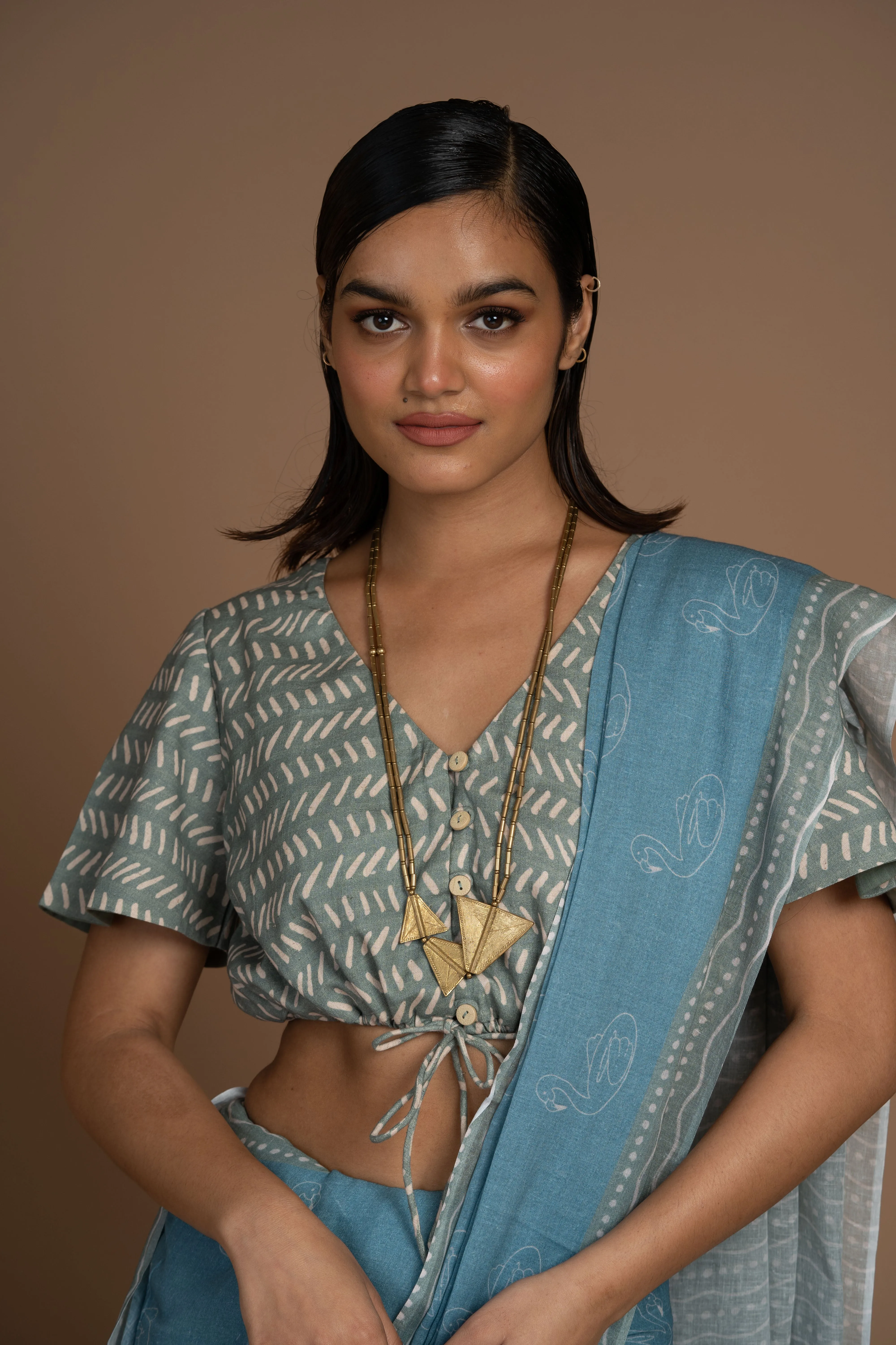 Swan Song Cotton Sari