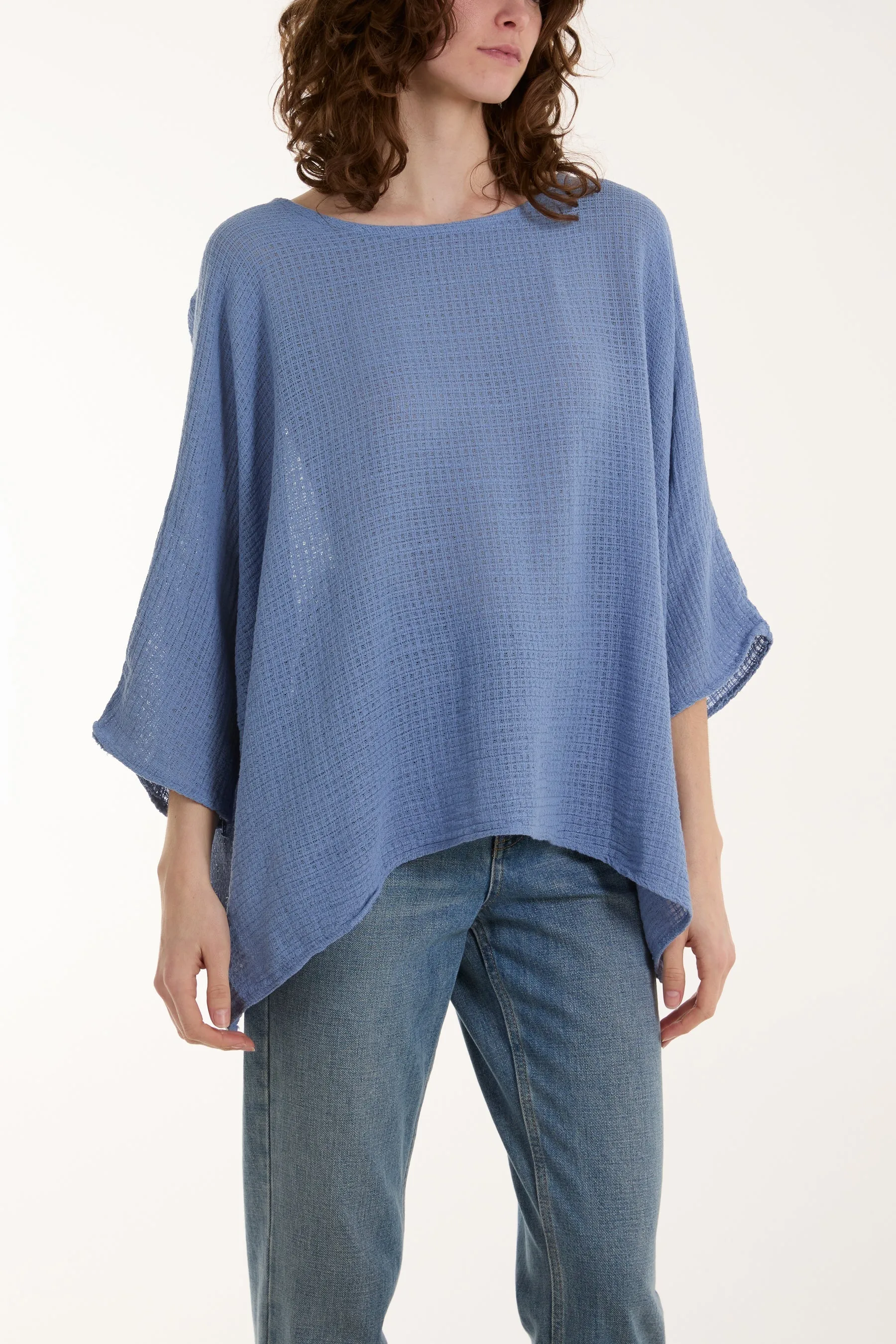 Texture Fabric Fine Cotton Blouse
