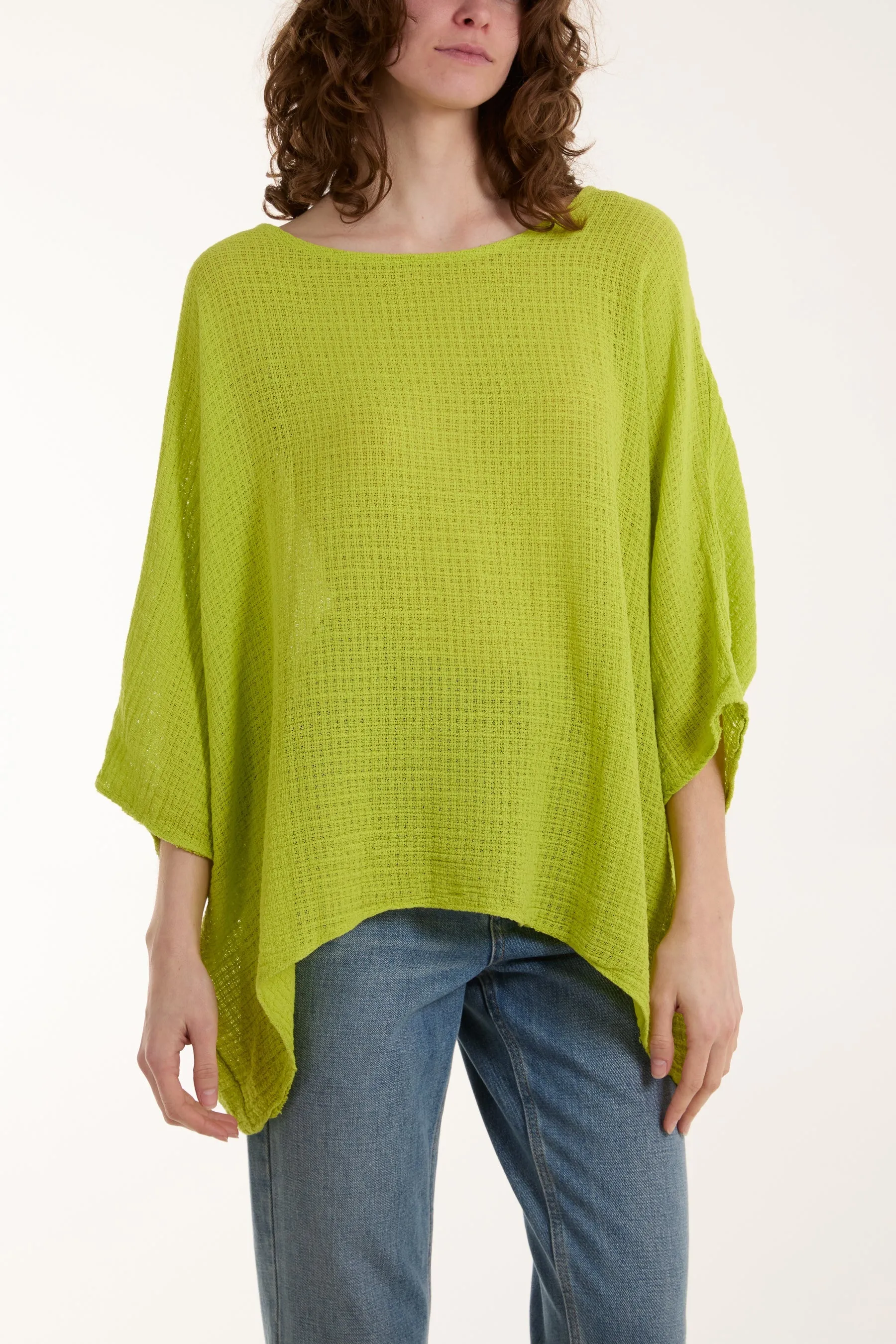 Texture Fabric Fine Cotton Blouse