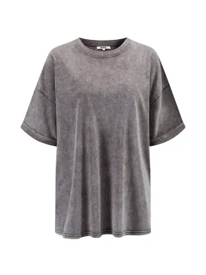 The Effortless Snow Washed Tee - Brown