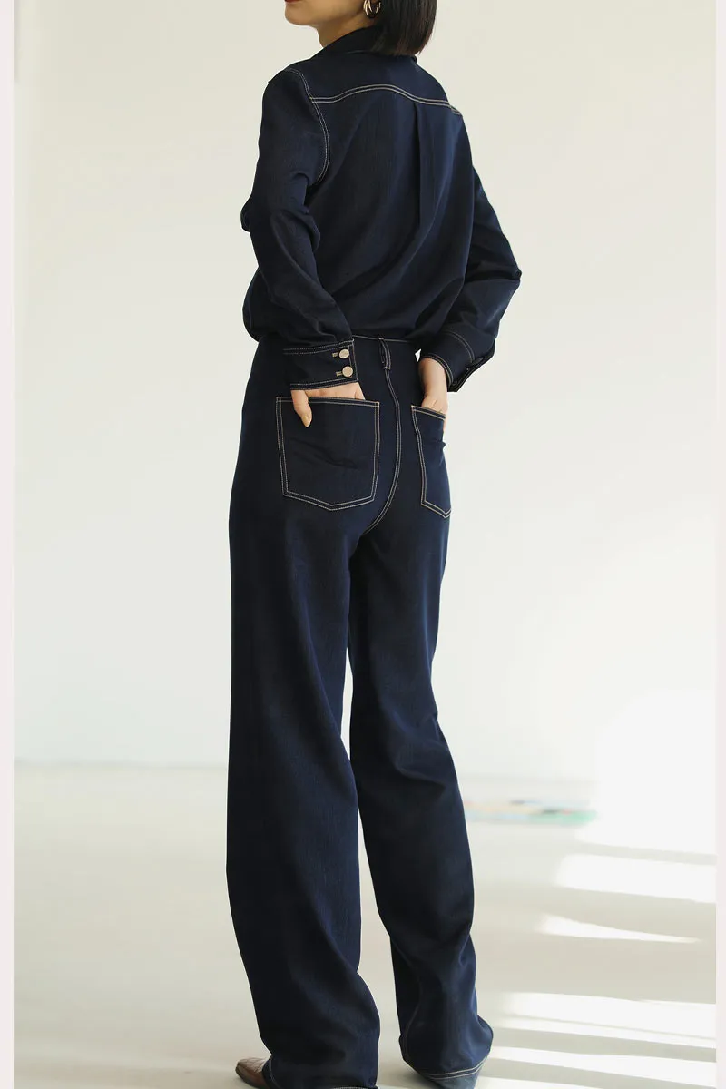 TK0478 Retro Denim Shirt
