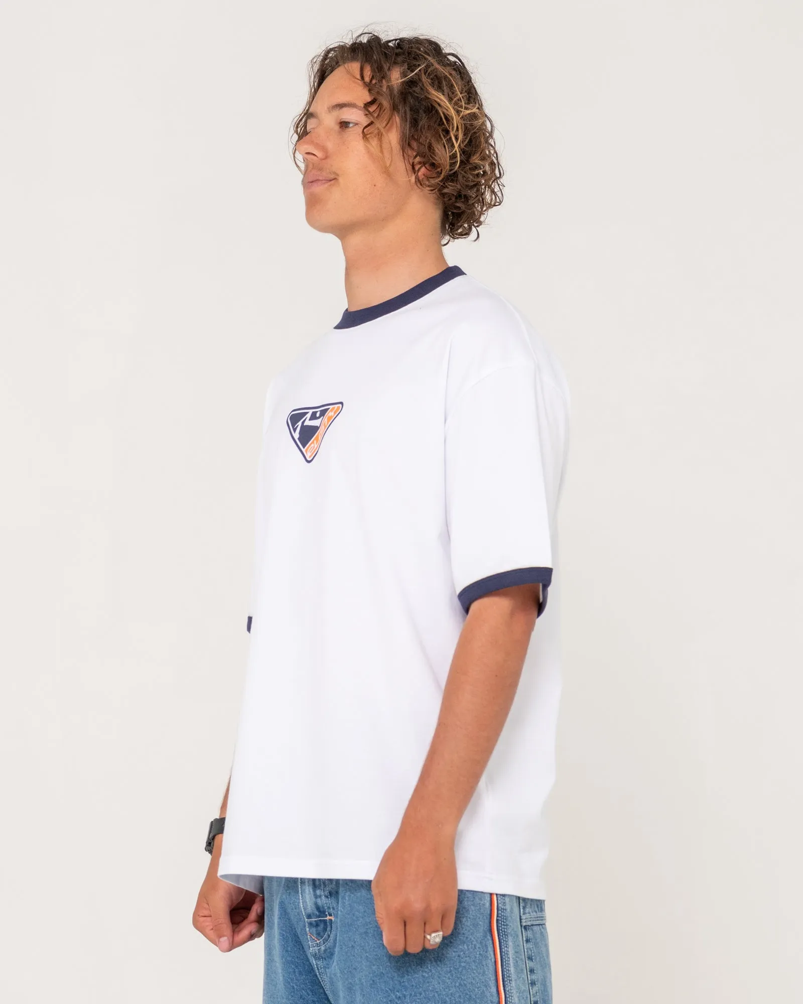 Trisector Oversized Graphic Ringer Tee