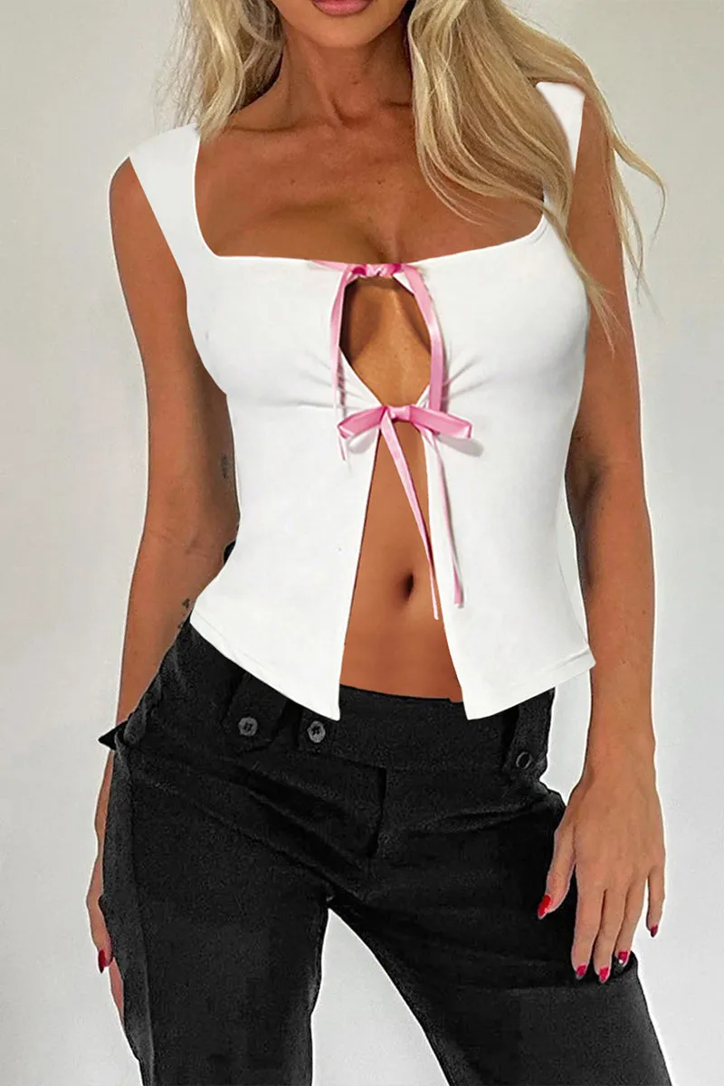 TS3424 Open Front Tank Top