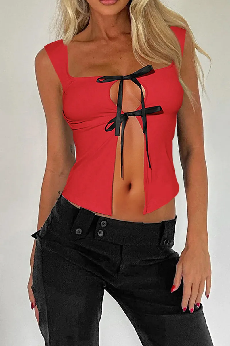 TS3424 Open Front Tank Top