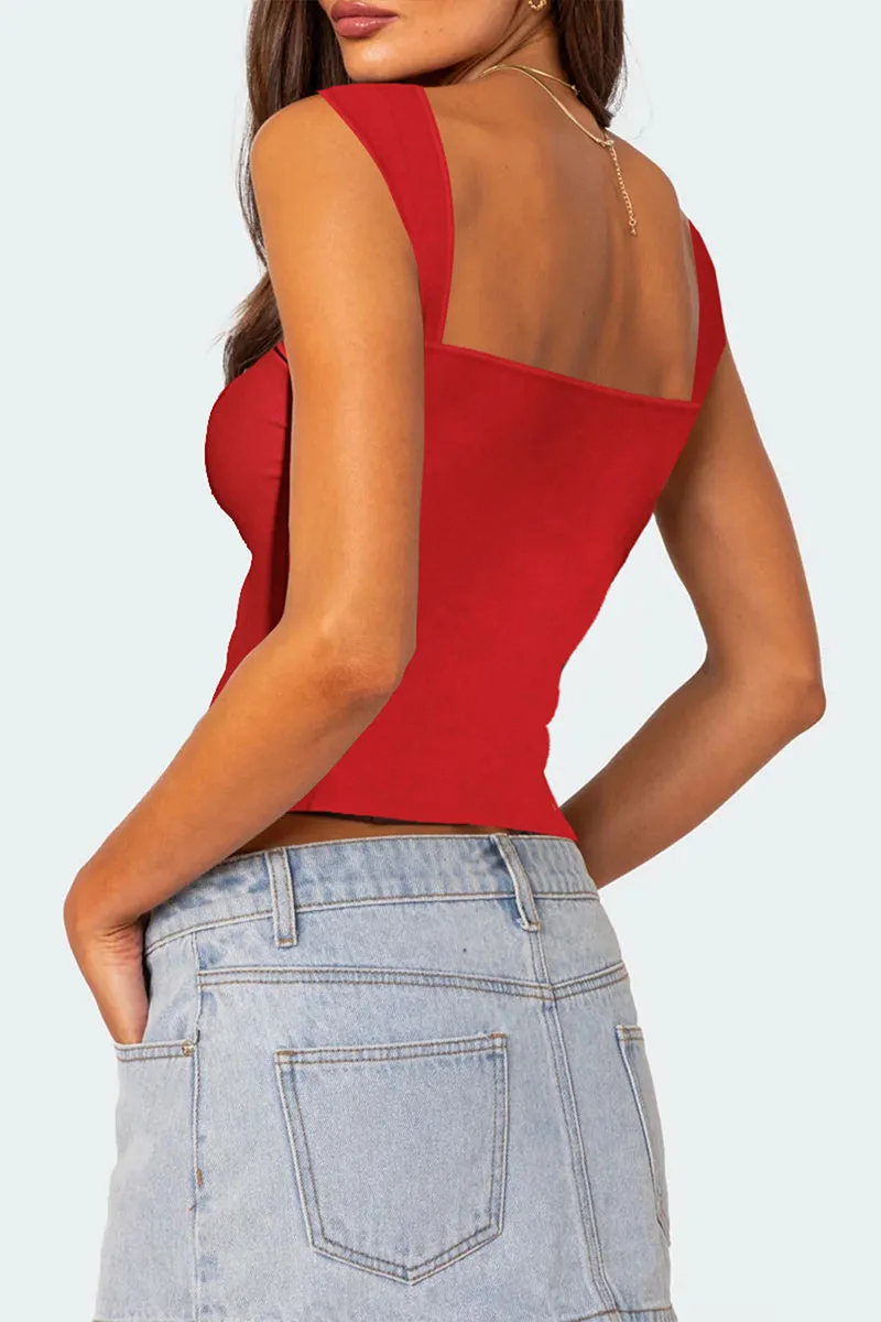 TS3424 Open Front Tank Top