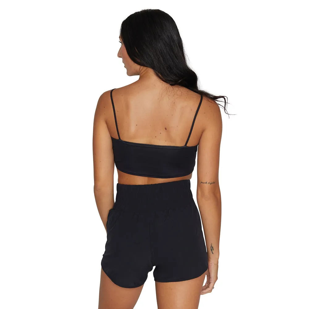 USF Lips Black Spaghetti Tank