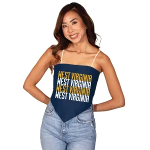 West Virginia Mountaineers Strap Bandana Top