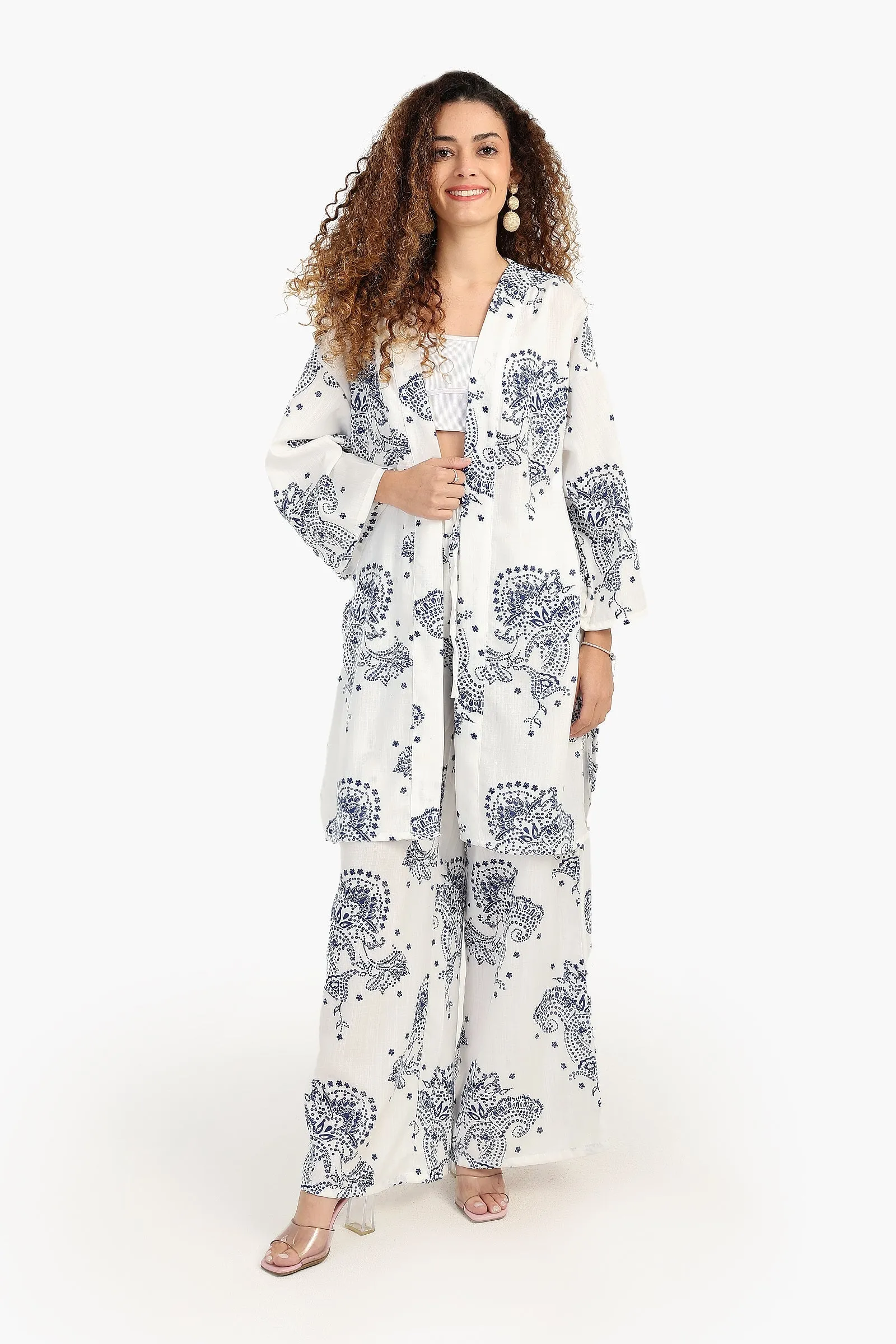 Wide Long Sleeves Kimono