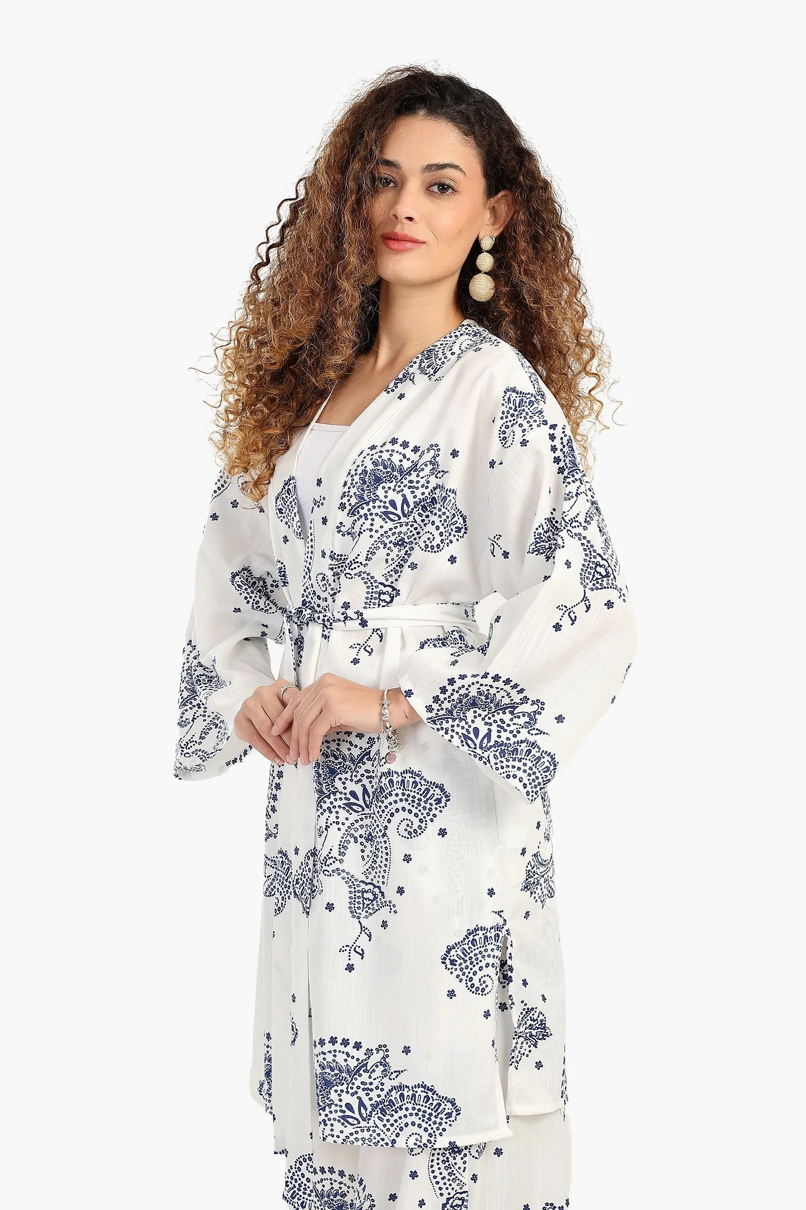Wide Long Sleeves Kimono
