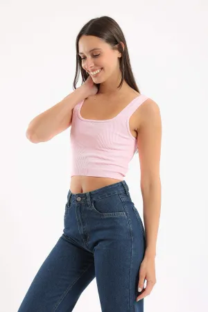 Wide Strap Crop Top