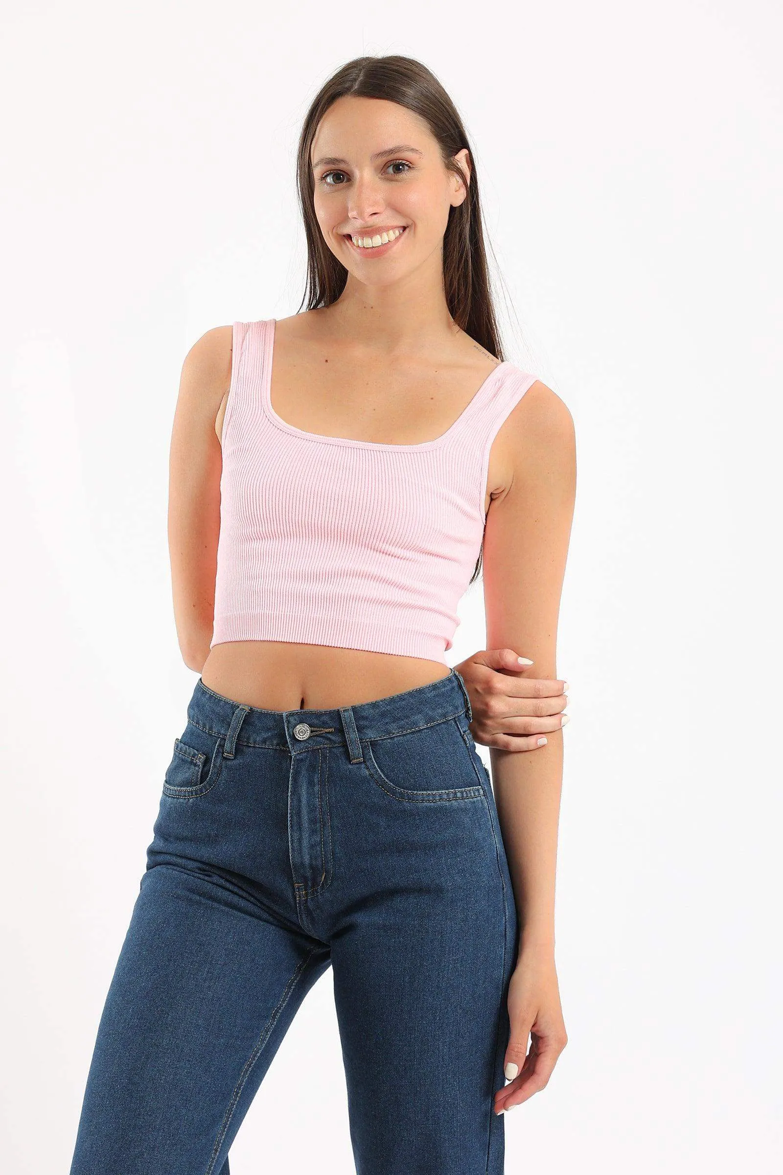 Wide Strap Crop Top