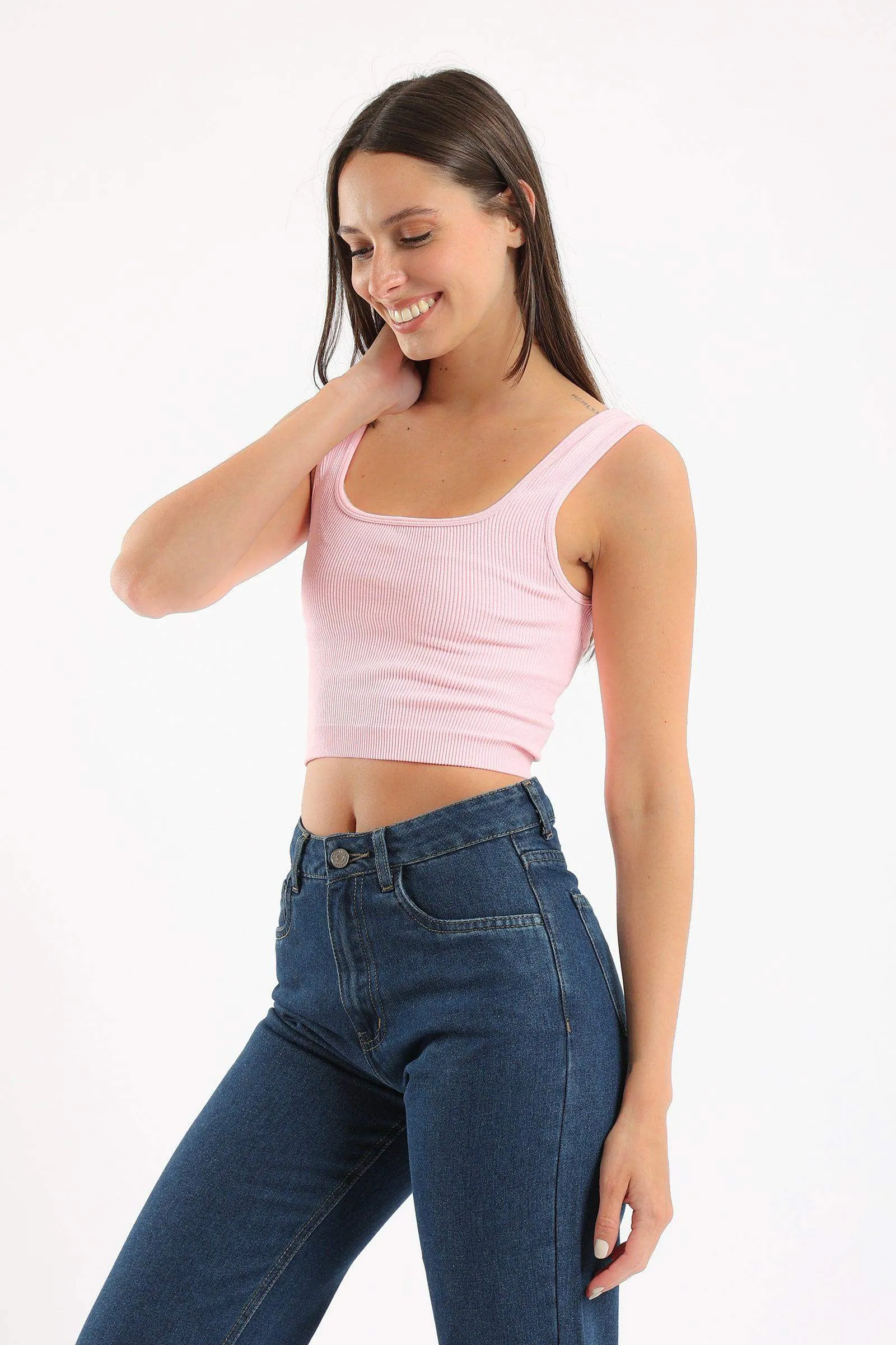 Wide Strap Crop Top