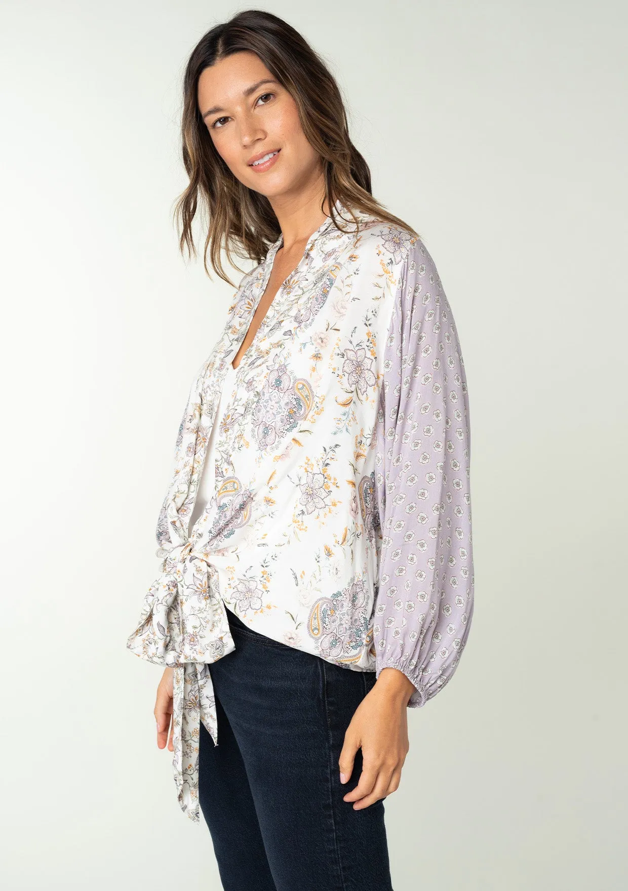 Winsley Tie Front Top