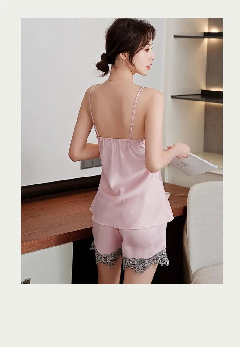Women Robe Suit Pajamas Nighty & Satin Kimono Bathrobe