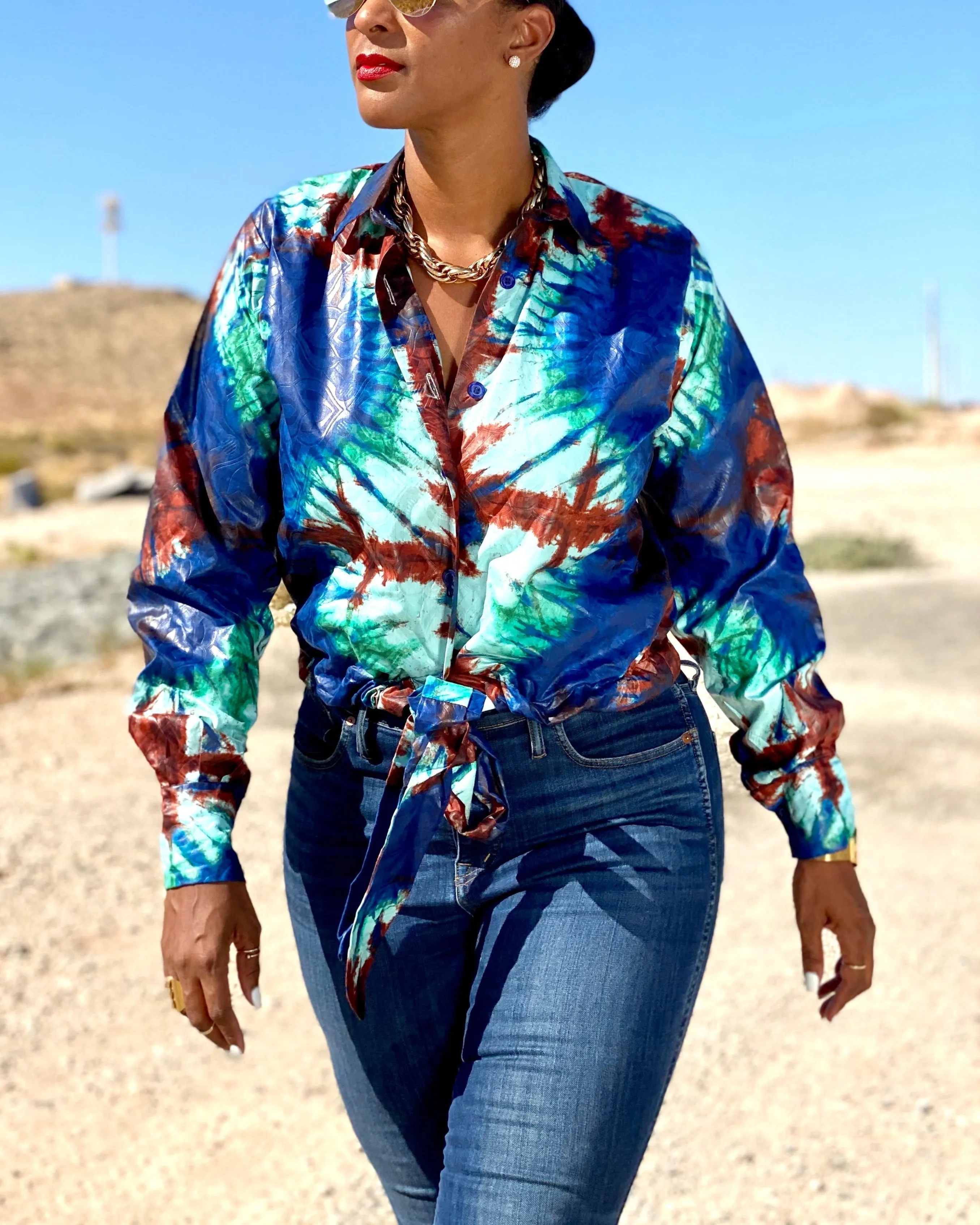 Women's Casual Print Long Sleeve Shirt