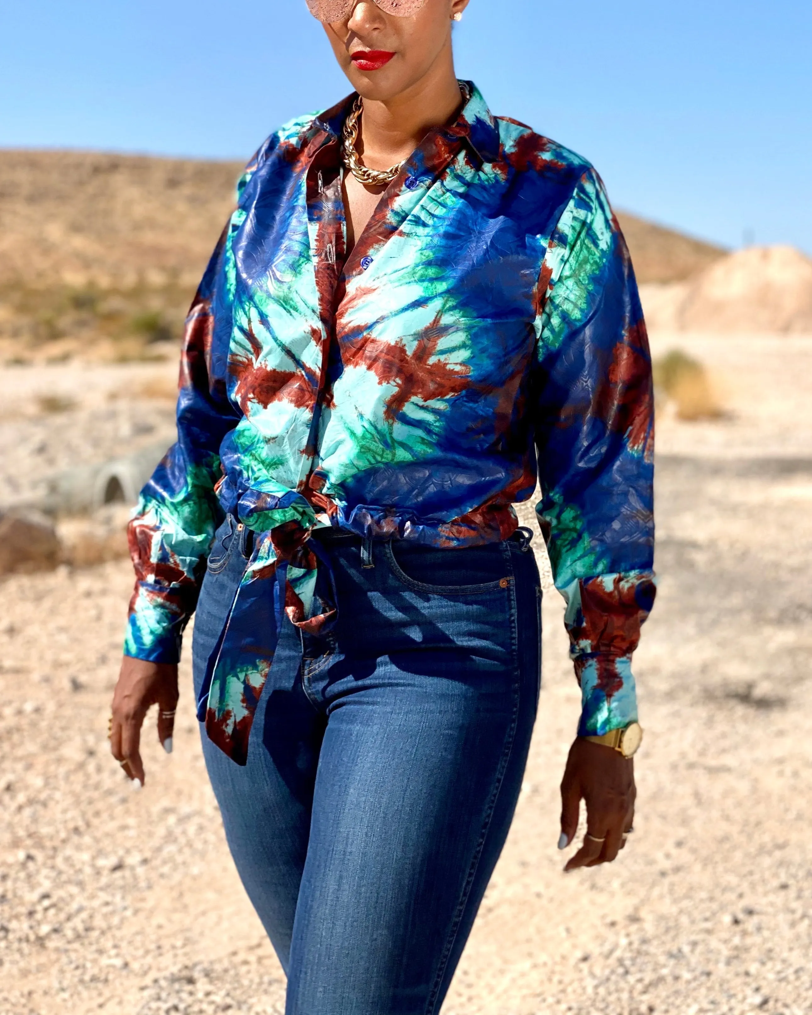 Women's Casual Print Long Sleeve Shirt