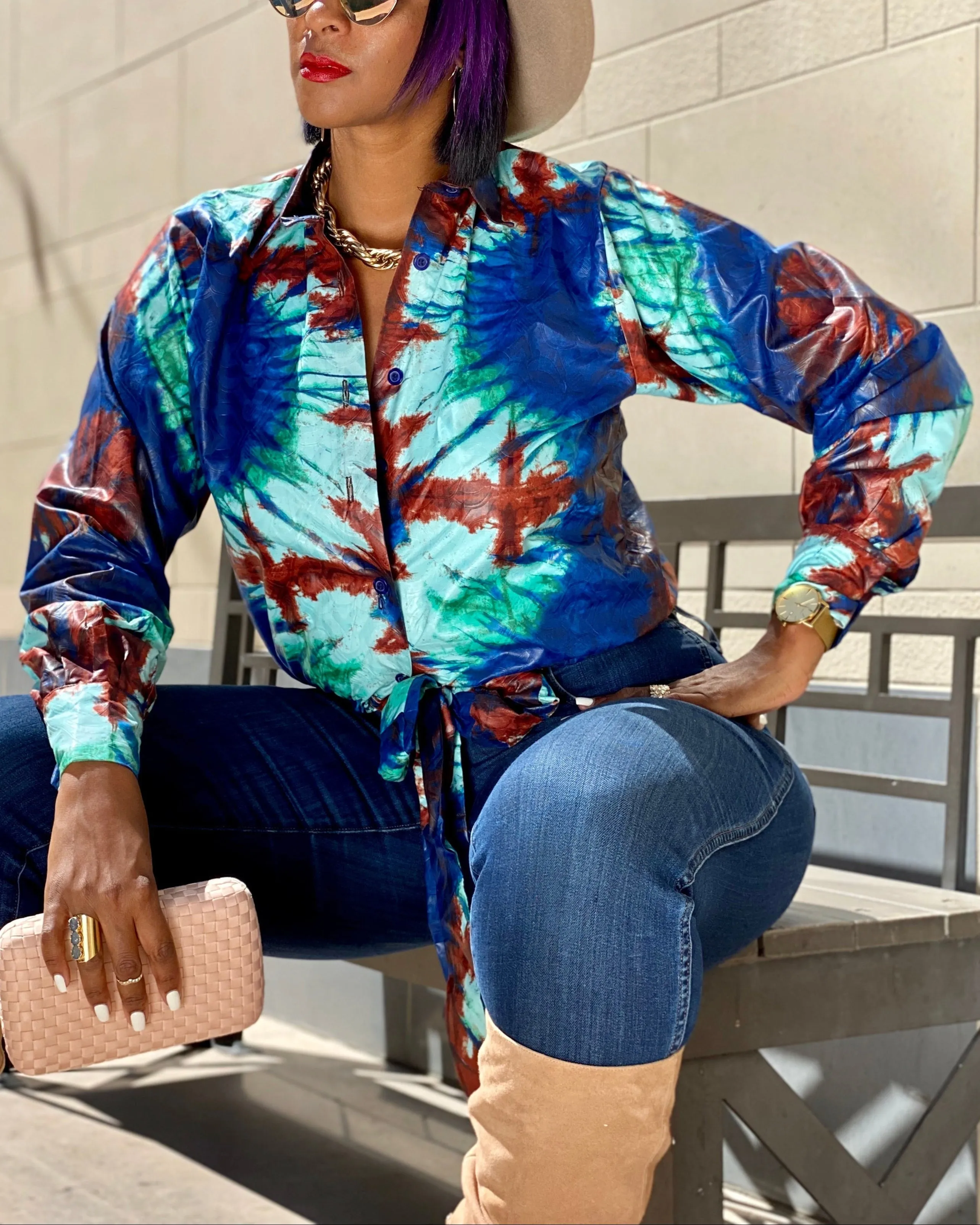 Women's Casual Print Long Sleeve Shirt