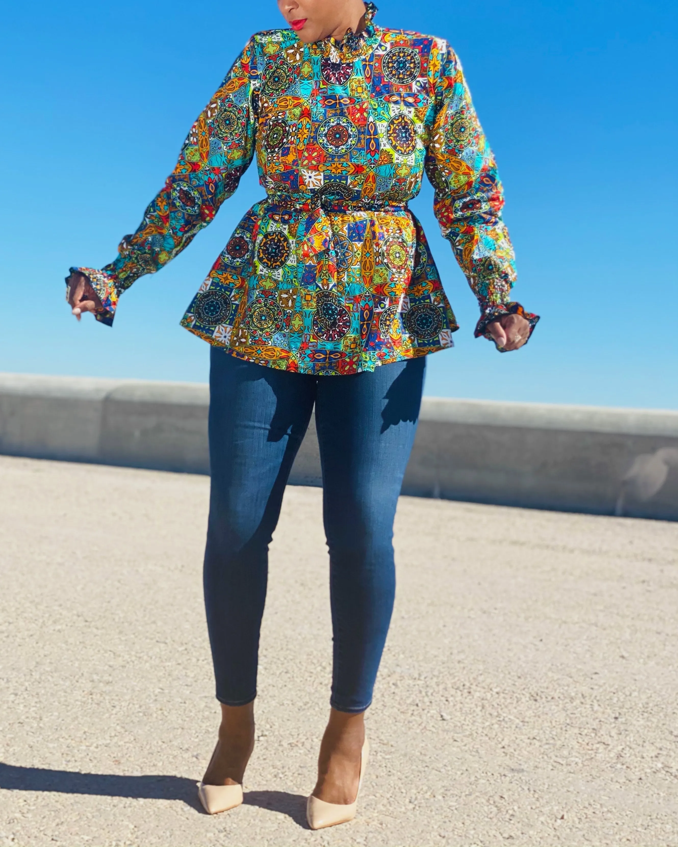 Women's Casual Print Long Sleeve Top
