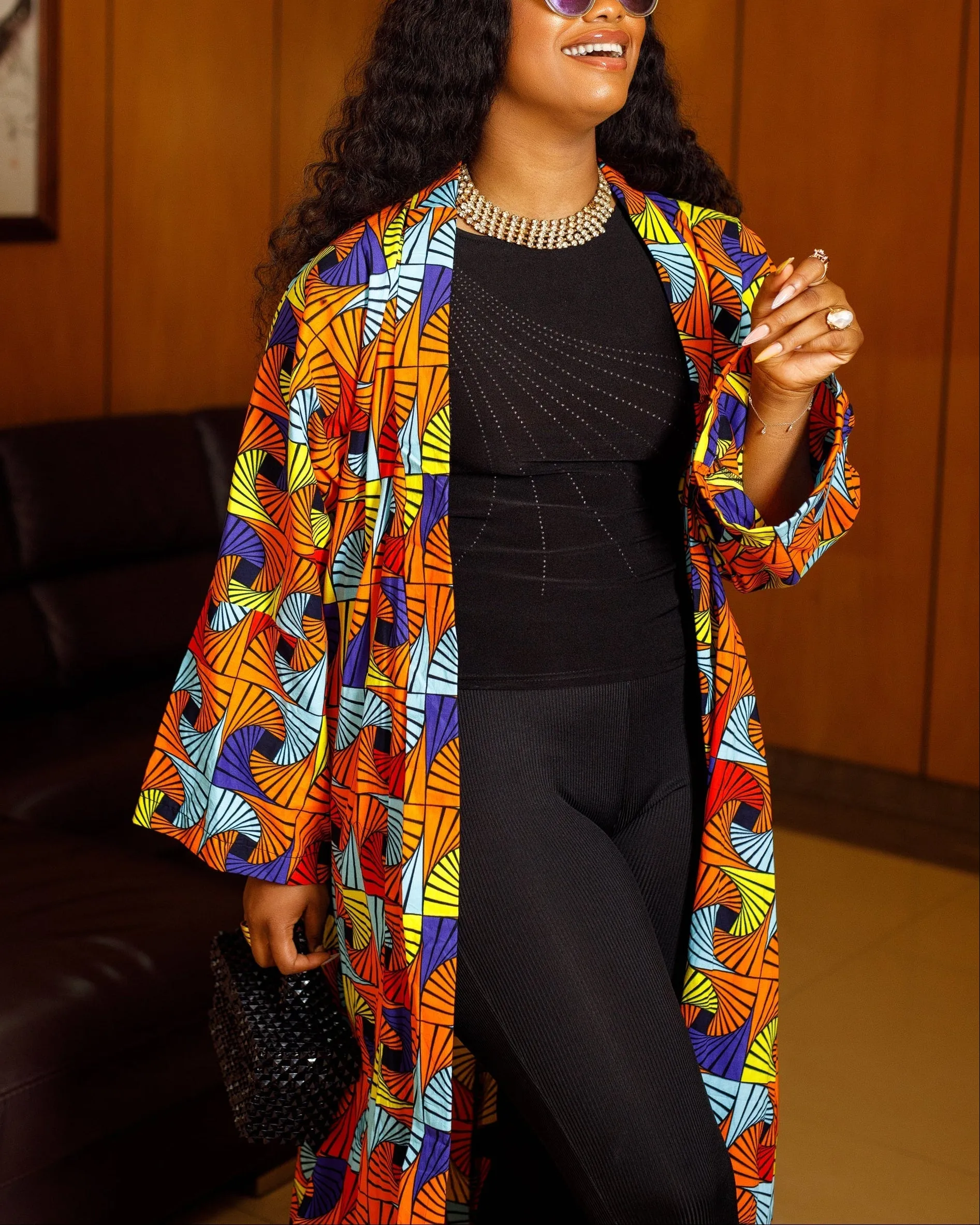 Women's Casual Print Loose Kimono