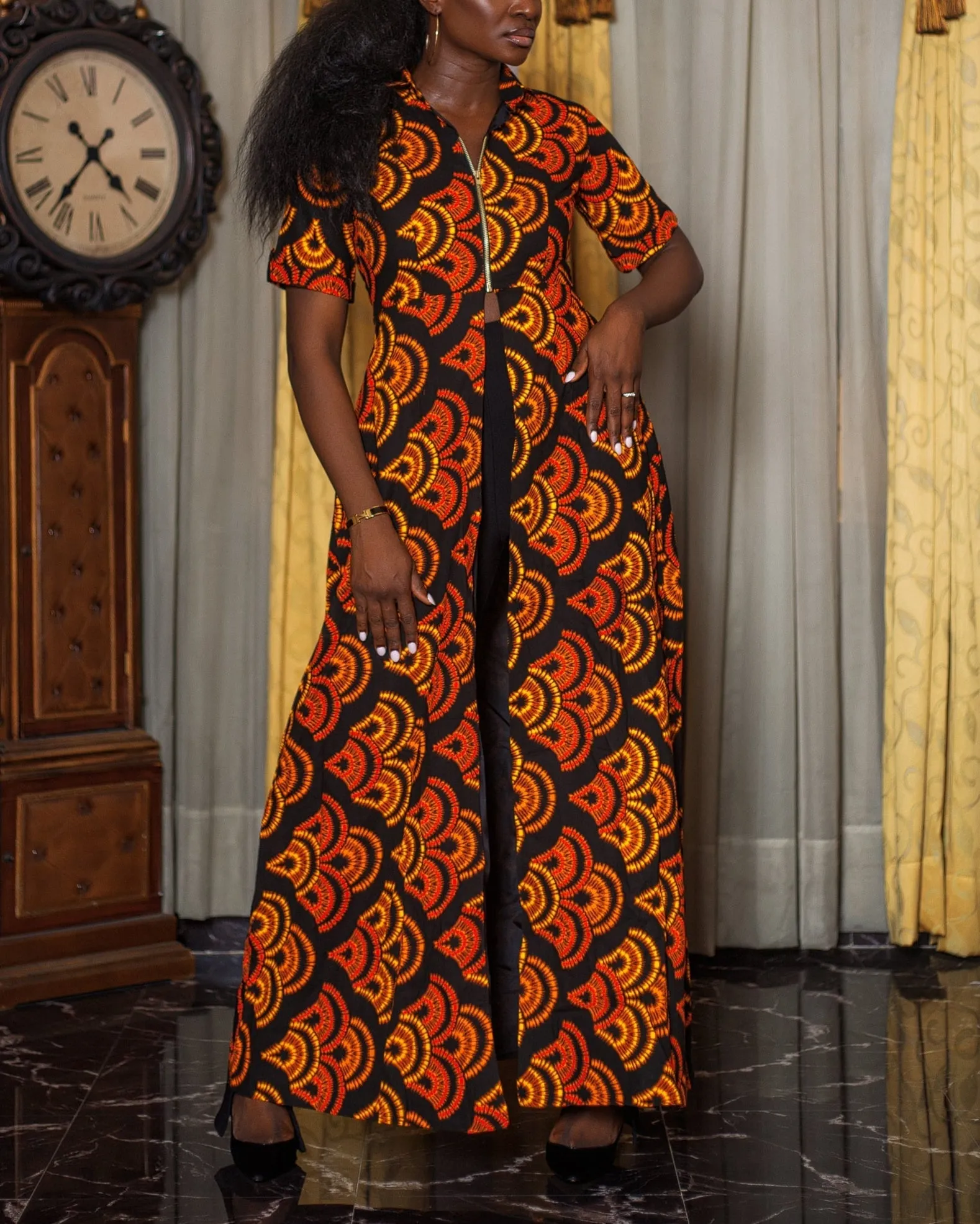 Women's Casual Print Short Sleeve Kimono/Jacket