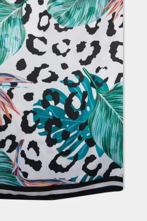 Women's Zebra Patterned Long Pareo