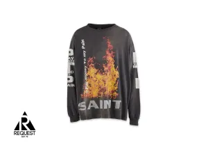 x Pay Money To My Pain L/S Tee "Vintage Black"