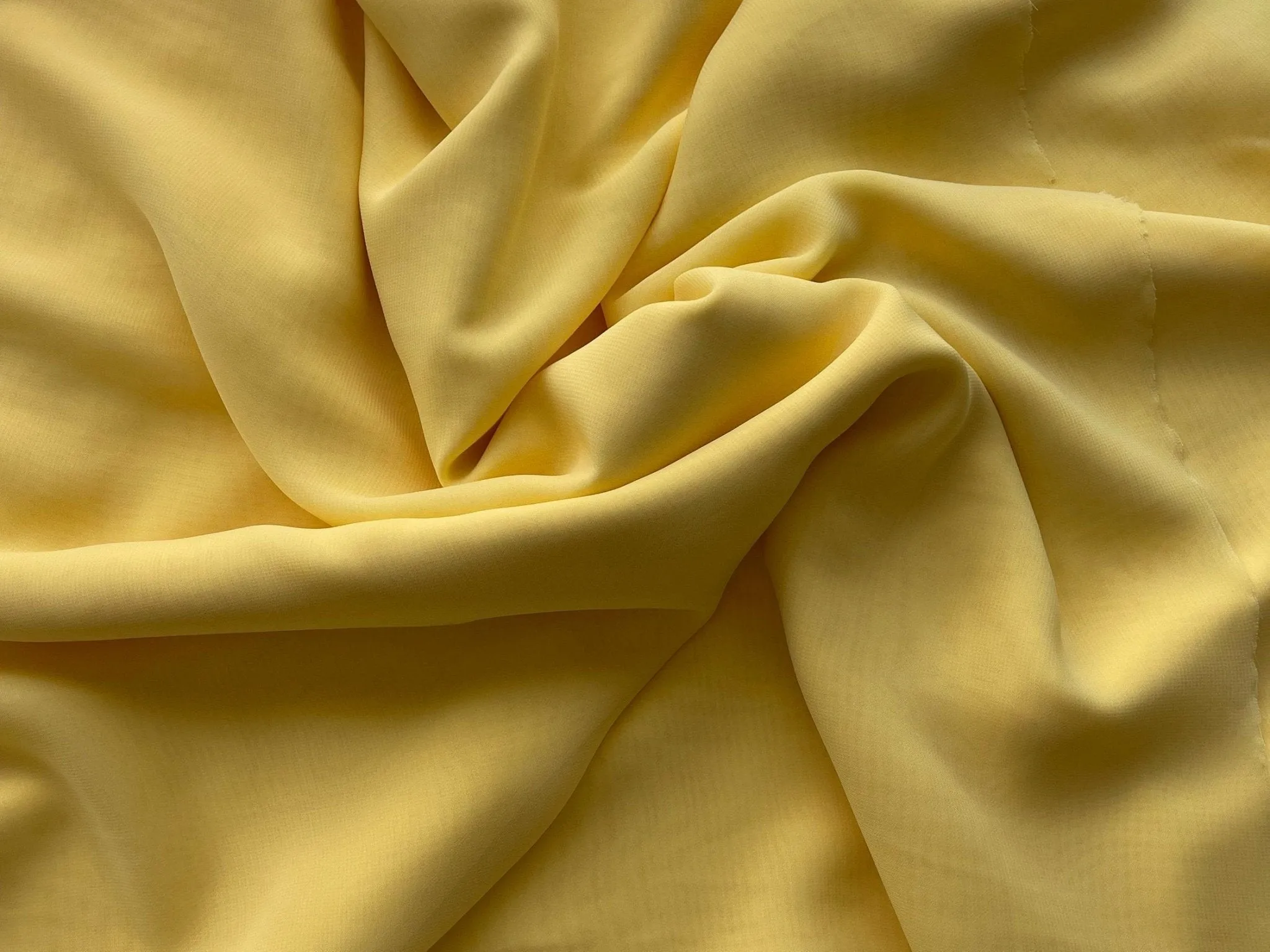 Yellow Chiffon Fabric