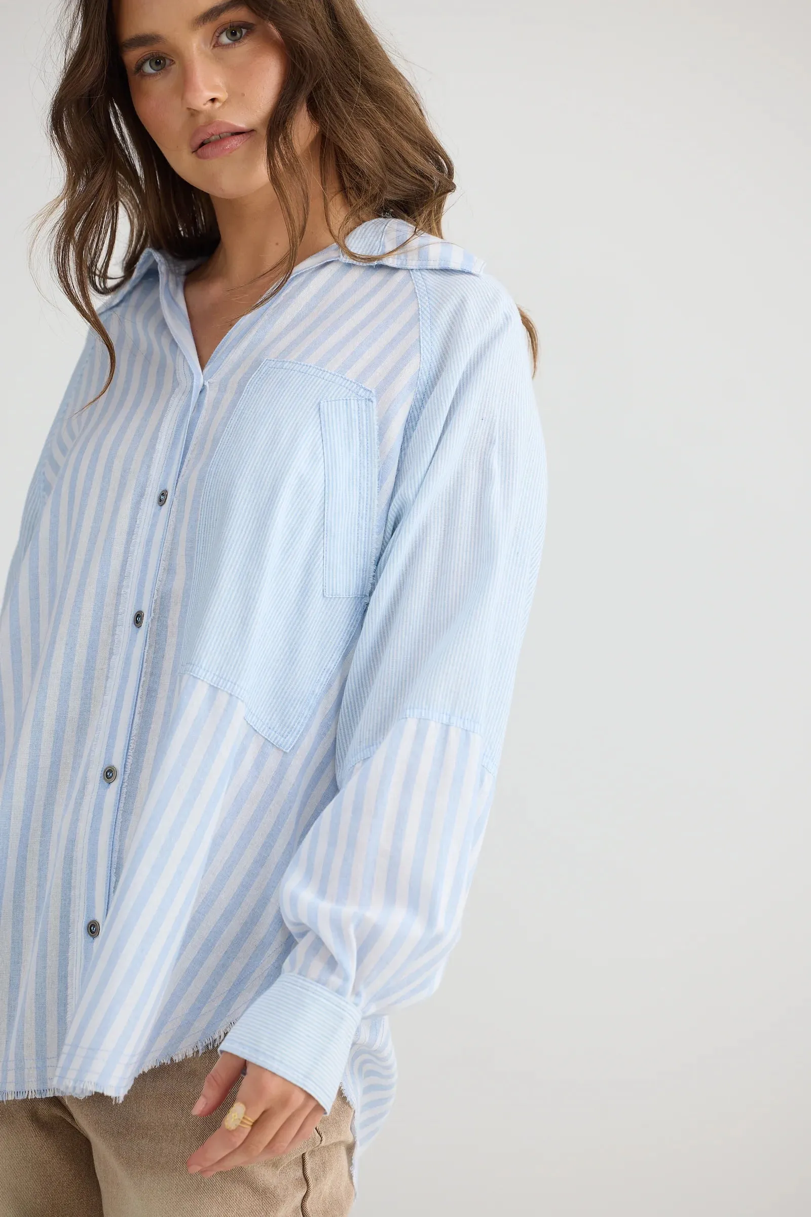 Yellowstone Shirt - Denim Stripe