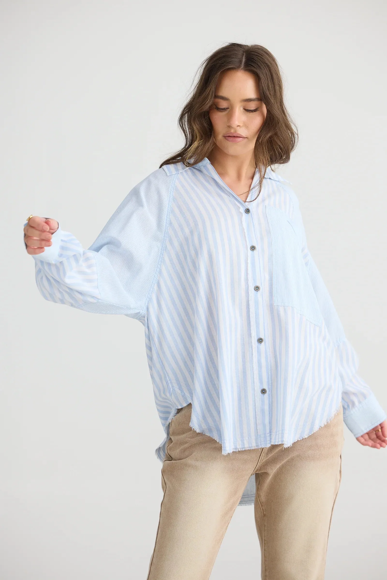Yellowstone Shirt - Denim Stripe