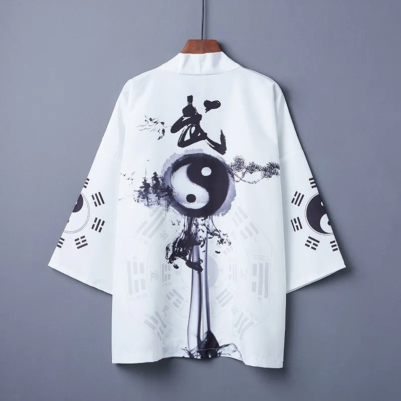 Yin & Yang Free Size Kimono Shirt