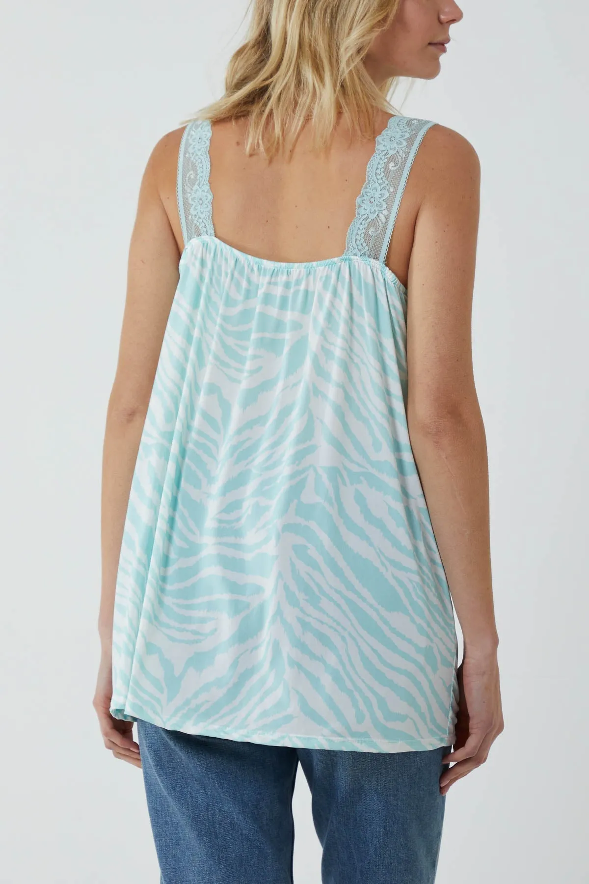 Zebra Lace Cami Vest