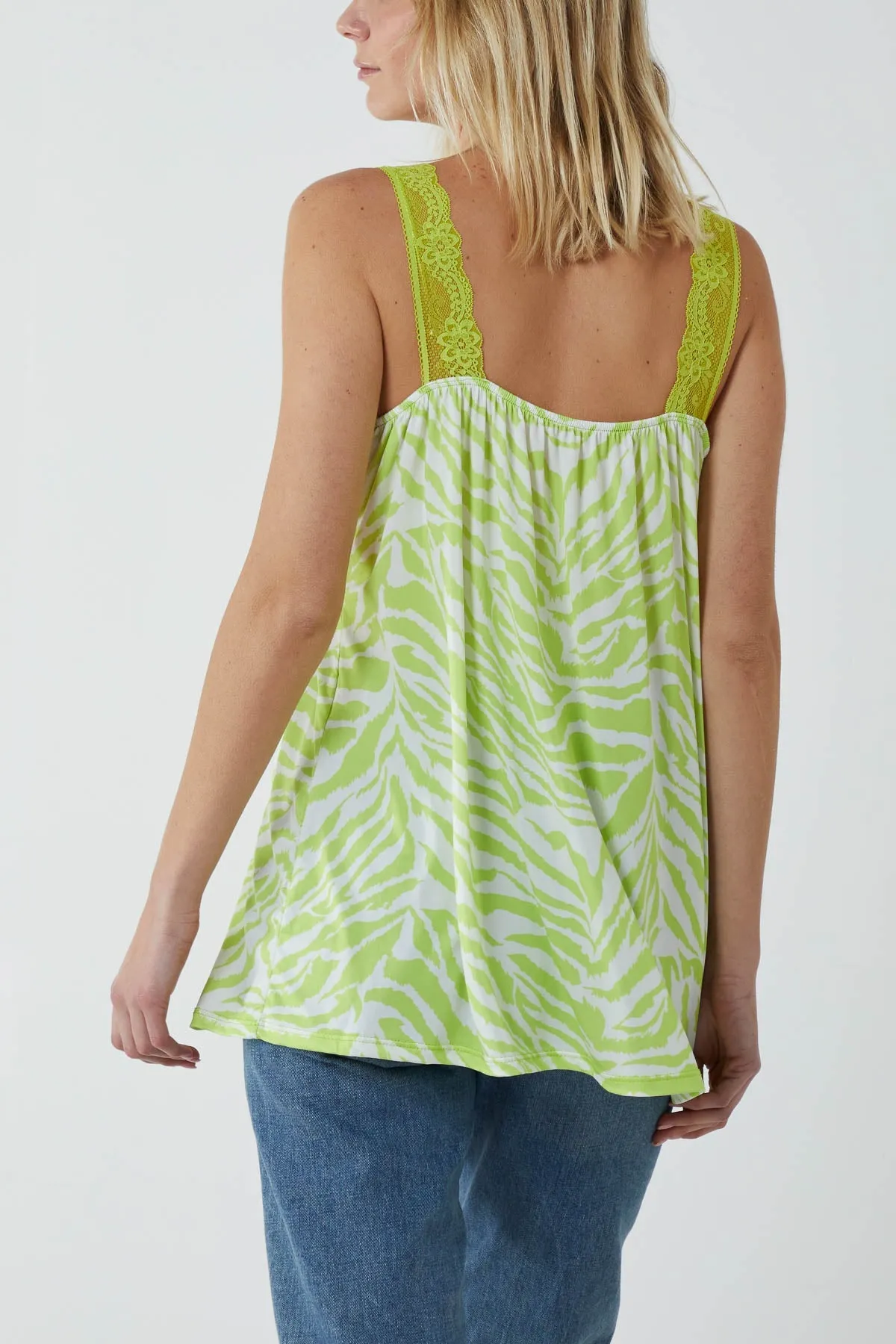 Zebra Lace Cami Vest